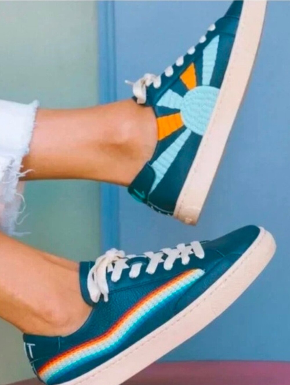 Soludos Leather Ibiza Platform Sneakers - Picture 1 of 12